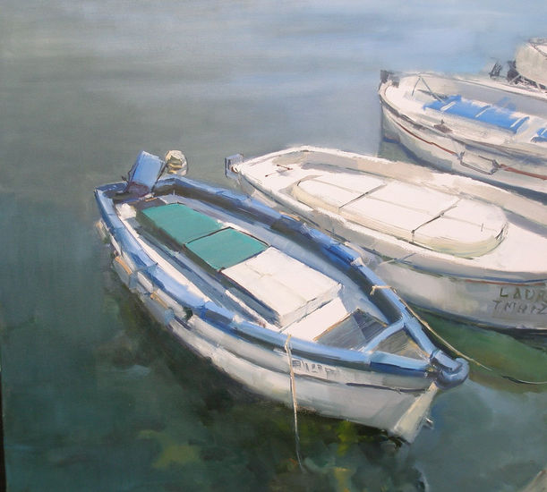 Marina A.de Mar Oil Canvas Marine Painting