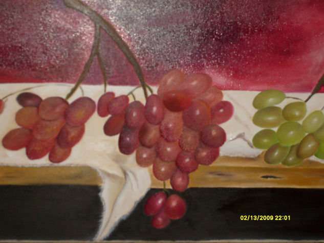 Uvas frescas Oil Canvas Others