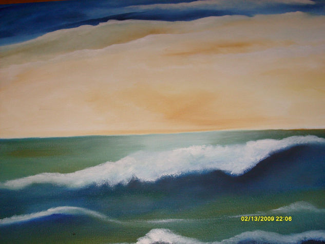 oleaje Oil Canvas Marine Painting