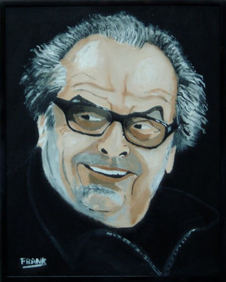 Jack nicholson Óleo Lienzo Retrato