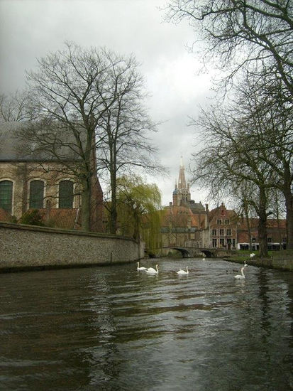 por los canales de Brujas 