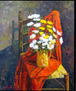 Gerro de flors amb cadira