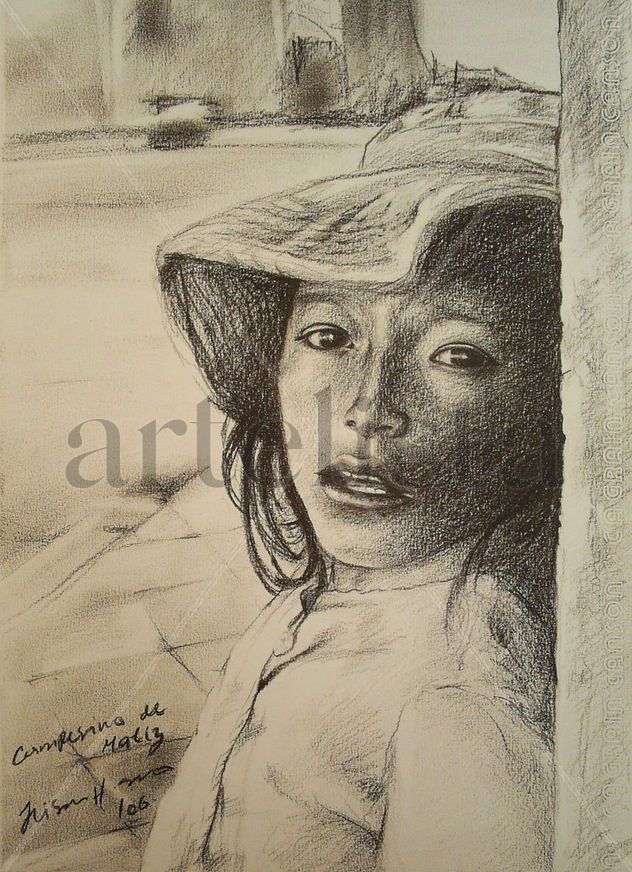 De la serie "niños de la calle"  titulo: campesino de matiz