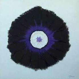 Margarita negra Acrylic Canvas Floral Painting