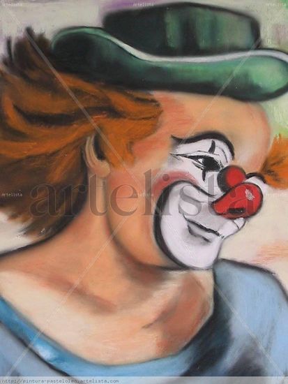 Payaso Pastel Papel Figura