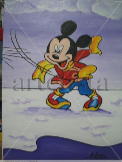 Micki Mouse Acrílico Lienzo Otros