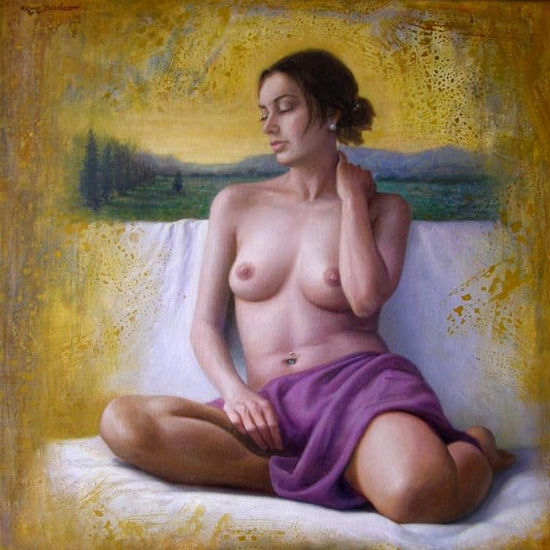 SENSUALIDAD II Óleo Lienzo Desnudos