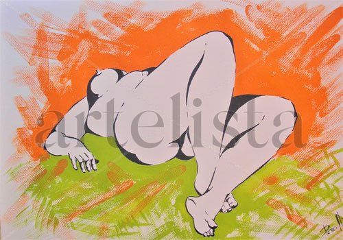 figura 5 Watercolour Paper Figure Painting