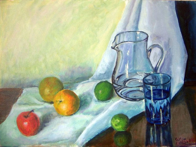 bodegon con frutas Acrylic Panel Still Life Paintings