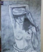 Mulher com turbante Graphite