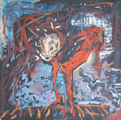 Perro rabioso Oil Canvas