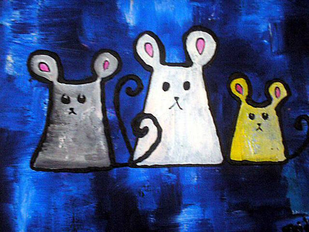 ratoncitos Oil Canvas