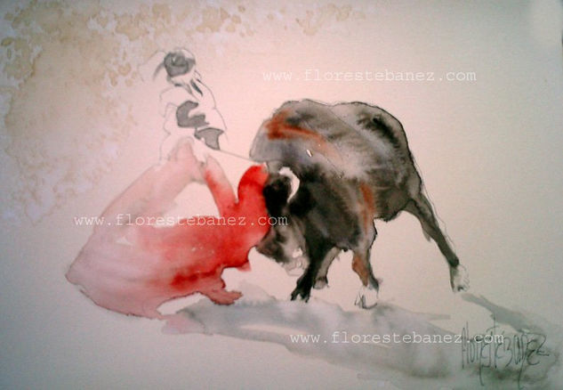 ARTE EN MOVIMIENTO Ref.207-801 Watercolour Paper Figure Painting