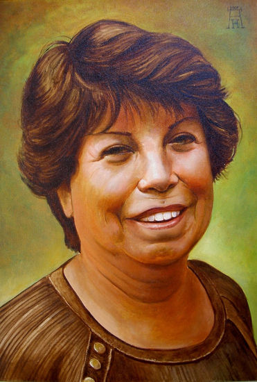 RETRATO DE LUCY Oil Canvas Portrait