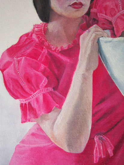 blancanieves despues de morder la manzana (detalle 2) Oil Canvas Figure Painting