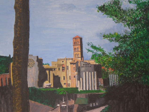 Foro romano Acrylic Paper Landscaping