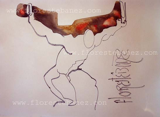 Trazoycolor Ref.: 204_612 Watercolour Paper Figure Painting