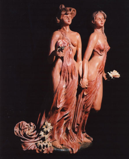 LAS AMIGAS Terracota Figurativa