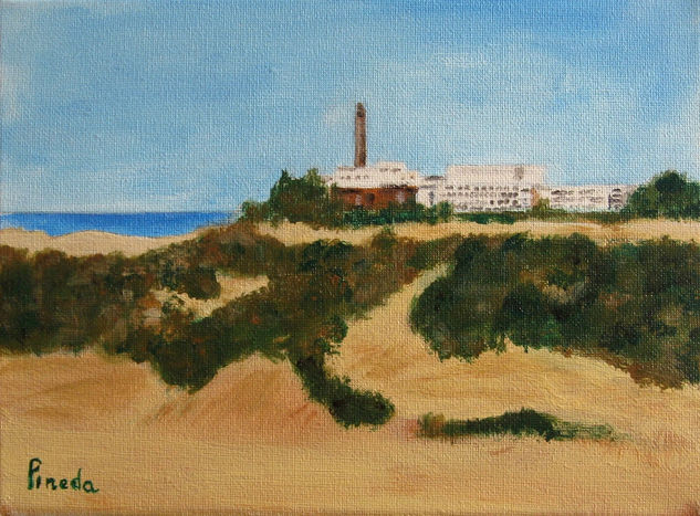 Faro de Maspalomas Acrylic Canvas Landscaping