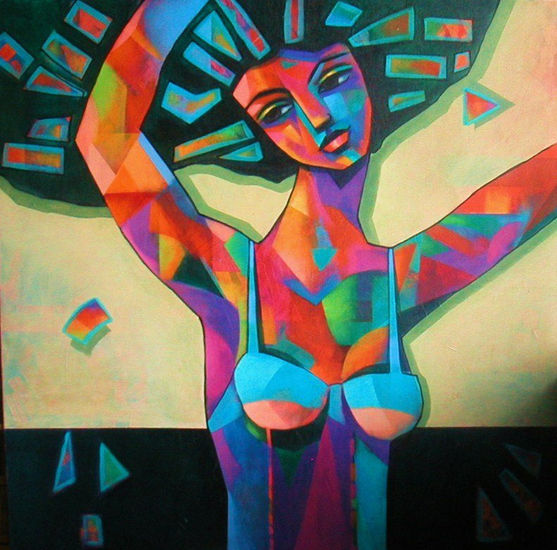 danza Acrylic Canvas Figure Painting