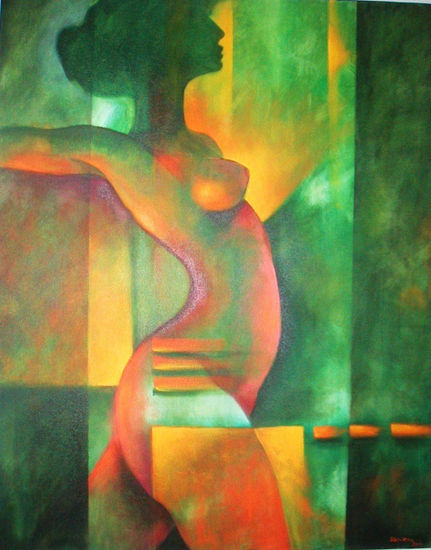 Figura femenina Acrylic Canvas Nude Paintings