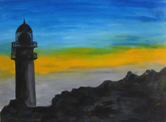 Faro III La frontera (El Hierro) Acrylic Panel Landscaping