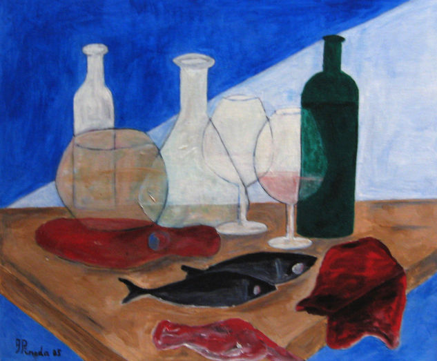 Bodegón III Acrylic Canvas Still Life Paintings