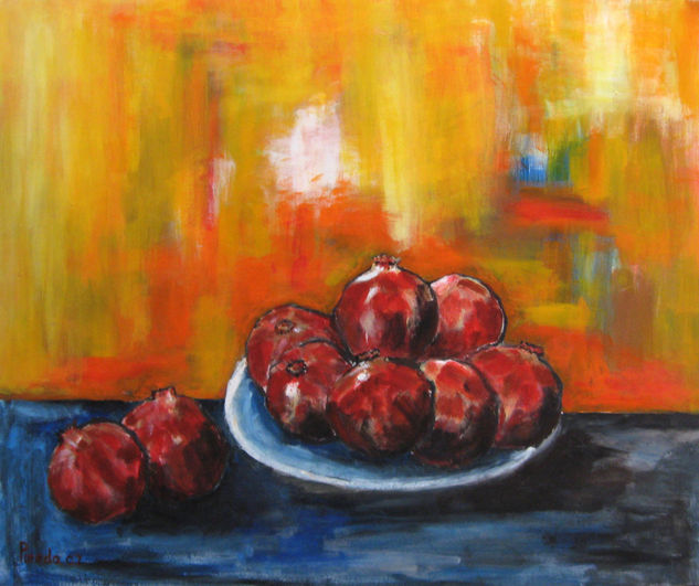 Granadas Acrylic Panel Still Life Paintings