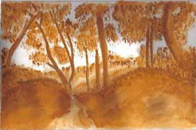 Bosque Watercolour Card Landscaping