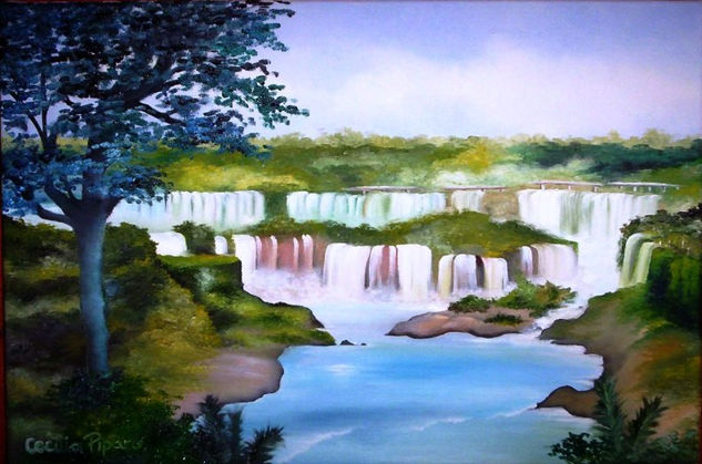 Grandes Aguas Oil Canvas Landscaping