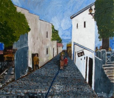 Ciudad Antigua Oil Canvas Landscaping