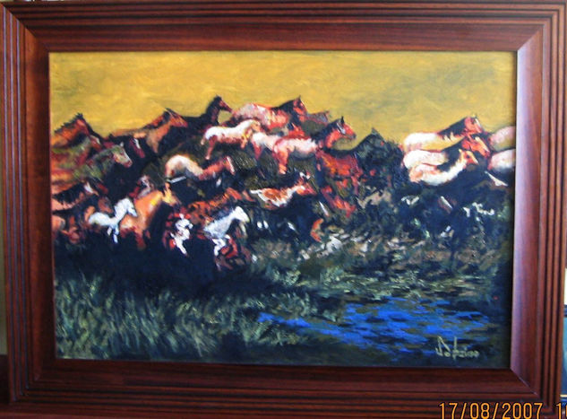 Estampida Oil Canvas Animals