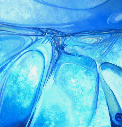 Paisaje azul
