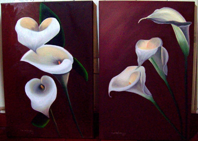 Calas Oil Canvas Floral Painting