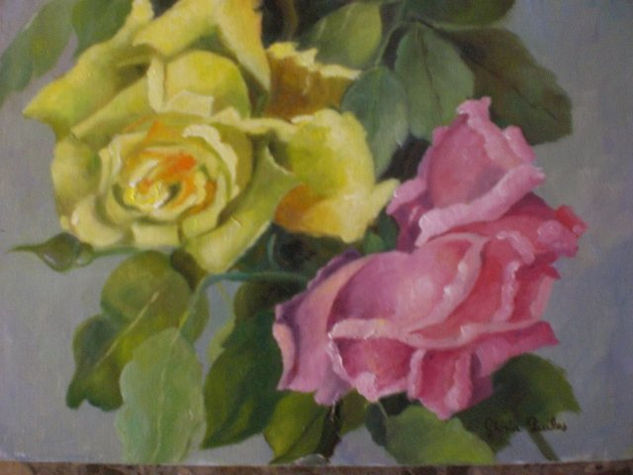 Rosas Oil Canvas Floral Painting