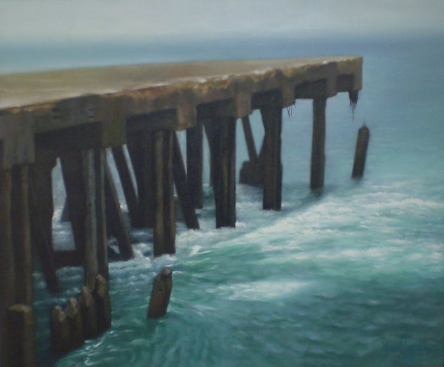 Muelle de Masachapa Oil Canvas Landscaping