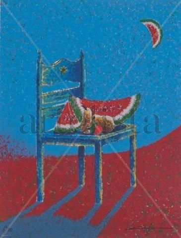 Silla azul