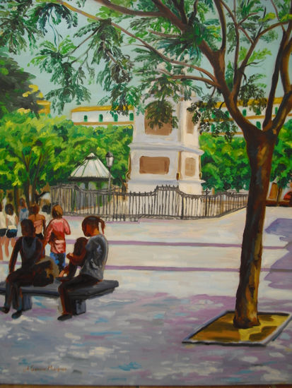 La Merced Oil Canvas Landscaping