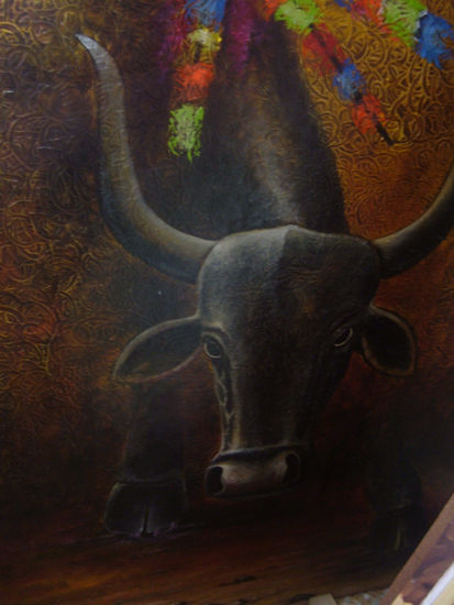 TORO DE SABANAS Acrylic Canvas Figure Painting