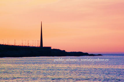 Anochece en a coruña