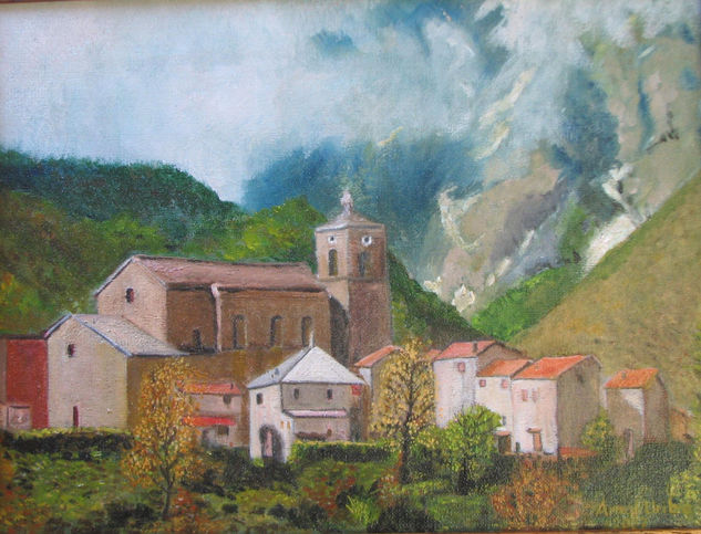 Paisaje Italia Óleo Tela Paisaje