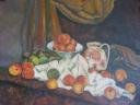 Estudio de Cezanne Oil Textile Still Life Paintings