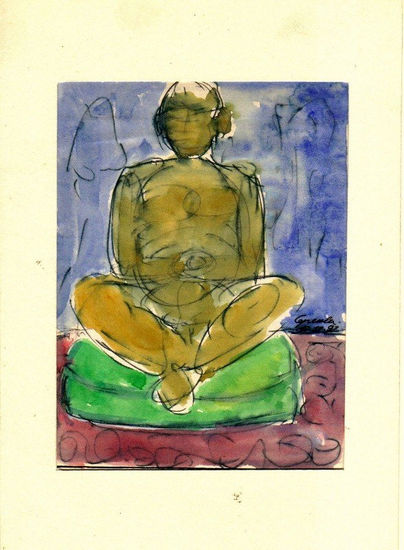 ZEN,1992 Media Mixta Lienzo Figura