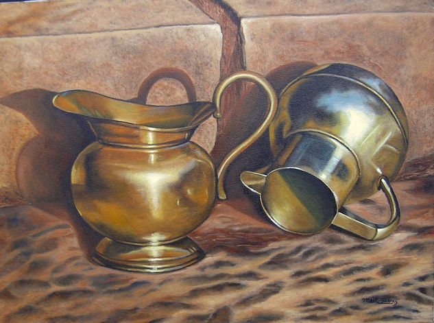 cacharros al sol Oil Canvas Still Life Paintings