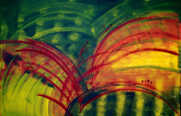 Paisaje abstracto Acrílico Lienzo Otros