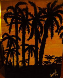 Atardecer en el palmar