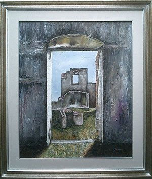 "Ruinas del Este" Oil Canvas Landscaping