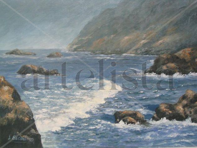 CABO DE PEÑAS Oil Canvas Marine Painting