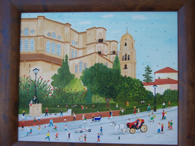 Catedral de Malaga vista desde la calle Cister Oil Canvas Others