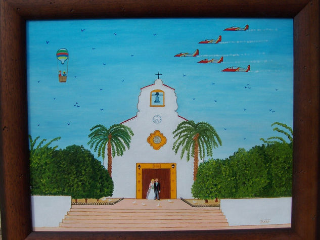 Boda de Loreto y Sito Oil Canvas Landscaping